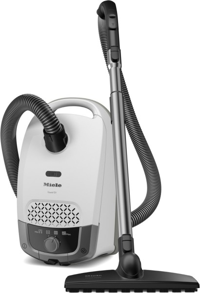 Guard S1 Parquet Flex Bodenstaubsauger brillantweiß, mit Beutel, 3,5 l Staubvolumen, 10 m Reichweite, Parkett-Bürste