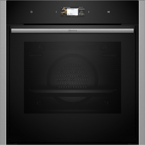 B64CS71N0 Einbaubackofen edelstahl, Pizza-Stufe, schnelles Vorheizen, Hefeteig-Gärstufe, Brotback-Stufe, pyrolytische Selbstreinigung, 59,6 cm breit