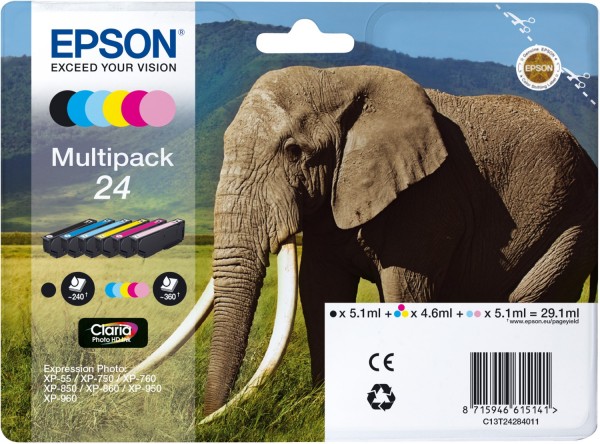 24 Claria Photo HD Multipack 6-farbig