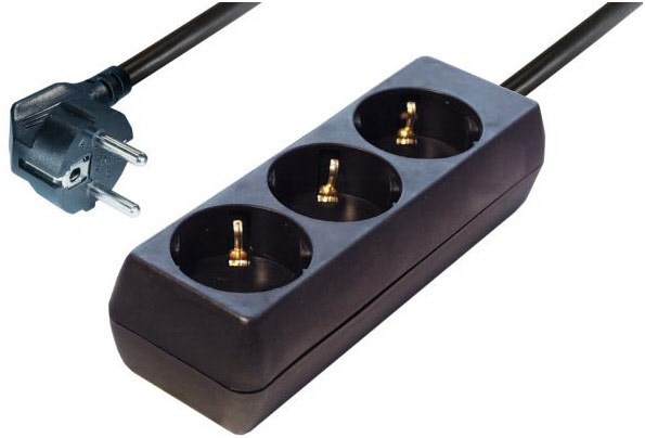 STD 33 3,0m 3x1,5 Steckdosenleiste schwarz