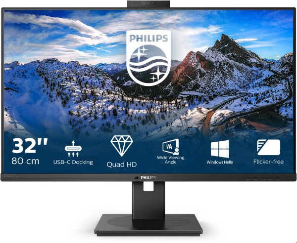 P-Line 326P1H/00 80 cm (32") TFT-Monitor mit LED-Technik schwarz, Widescreen QHD (2560x1440), 4 ms Reaktionszeit
