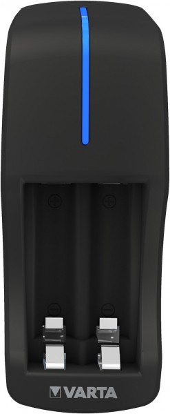 Mini Charger inkl. 2x AAA 800mAh Akku-Ladegerät schwarz
