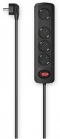 Steckdosenleiste 4-fach (1,5m) schwarz