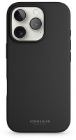 Soft Silicone Case für iPhone 16 Pro schwarz