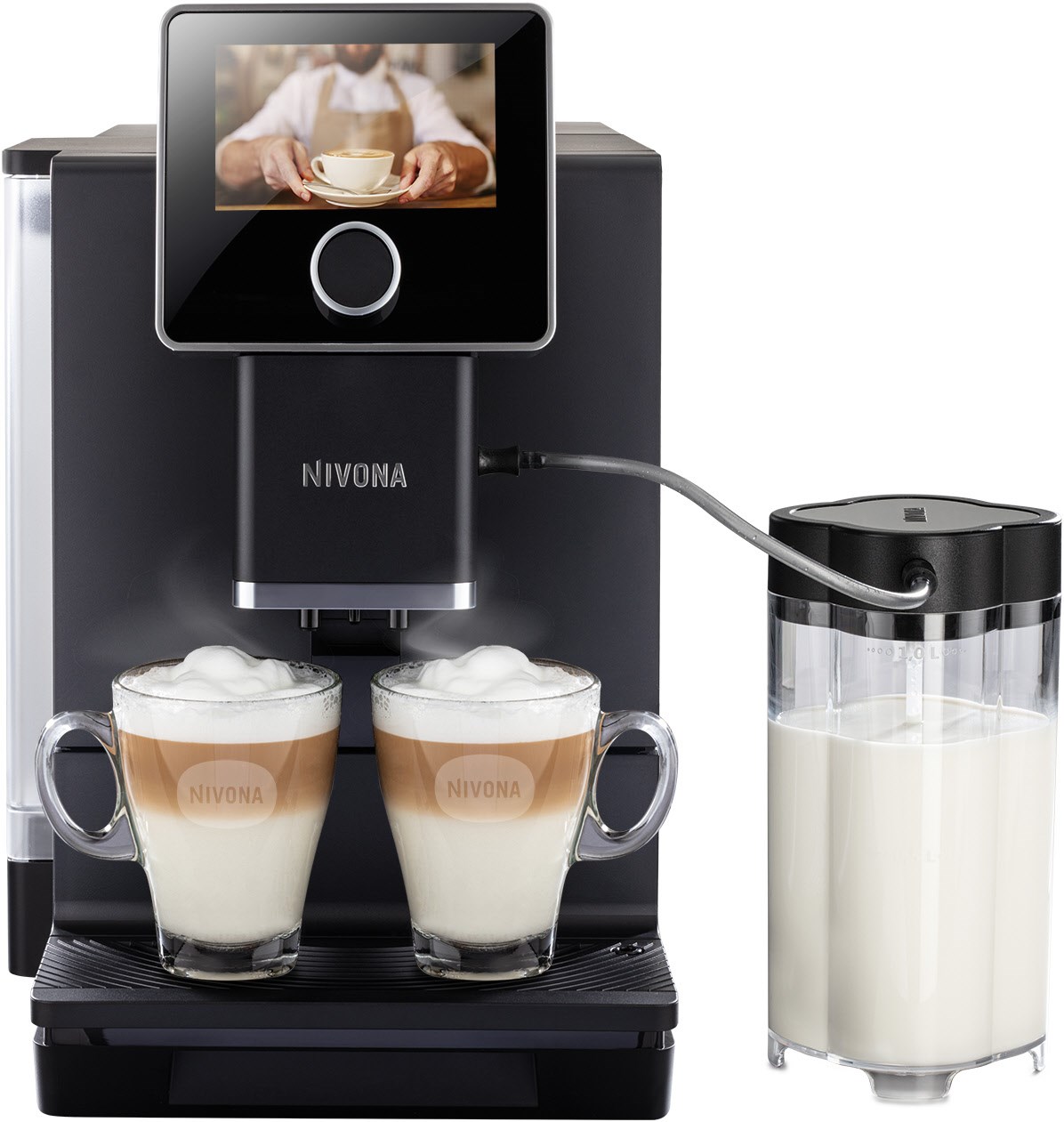 CafeRomatica NICR 960 Kaffee-Vollautomat mattschwarz/chrom