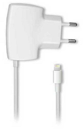 Reiseladegerät mit Lightning f. iPh weiß