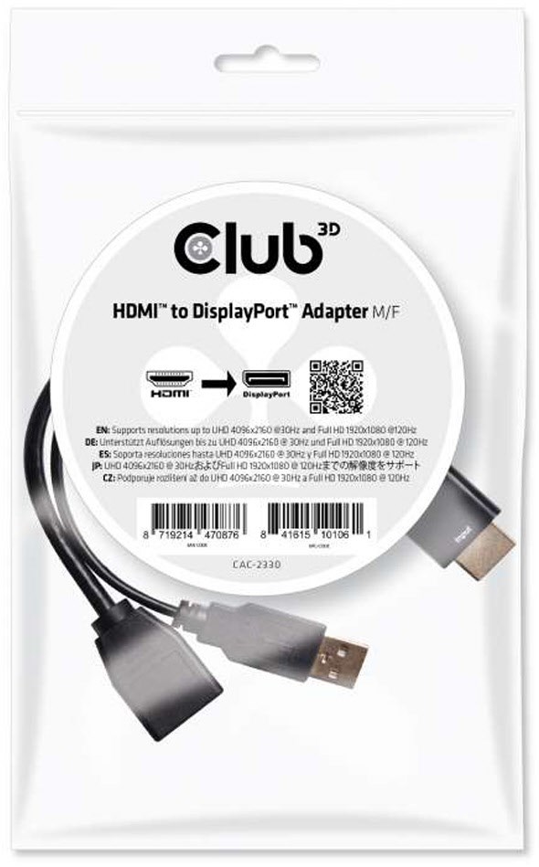 HDMI St. > DP Bu. 4K Adapter