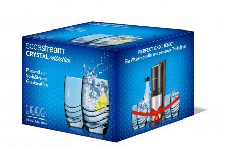 SodaStream Designglas 4er Pack