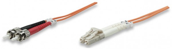 LWL LC > ST OM2 Anschlusskabel (1 m) orange Multimode