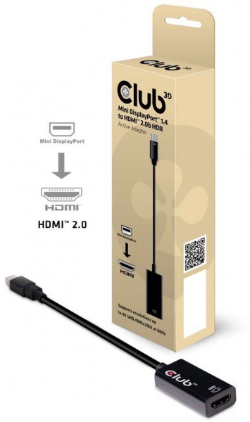 Mini DP 1.4 > HDMI HDR Adapter aktiv