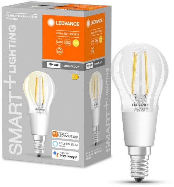 Smartes LED-Filament 4W, E14