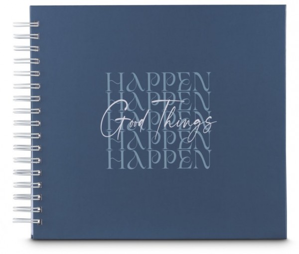 Spiral-Album Good Things 28x24cm 50 weiße Seiten blau