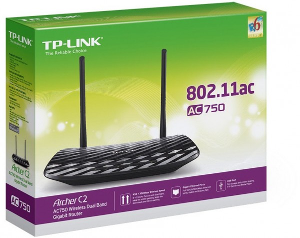 TP-Link Archer C2 Dual Band Wireless AC750 WLAN-Router | EURONICS