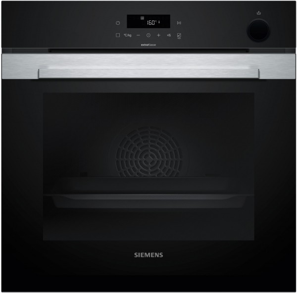 HR372G0S3 Backofen mit Dampfunterstützung edelstahl, 71 l, Pizza-Stufe, schnelles Vorheizen, pyrolytische Selbstreinigung, 59,4 cm breit, A+, iQ300