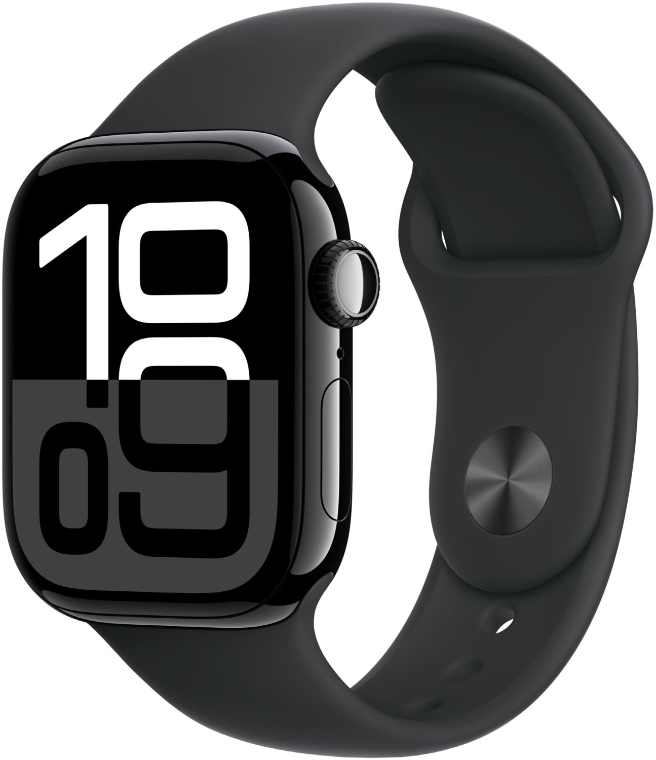 Image of Apple Watch Series 10 (42mm) GPS Aluminium mit Sportarmband M/L diamantschwarz/schwarz