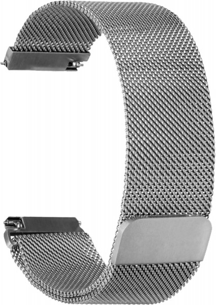 Armband Mesh für Fitbit Versa silber