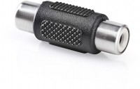 CAGB24950BK Mono-Audioadapter schwarz Cinch-Buchse>Cinch-Buchse