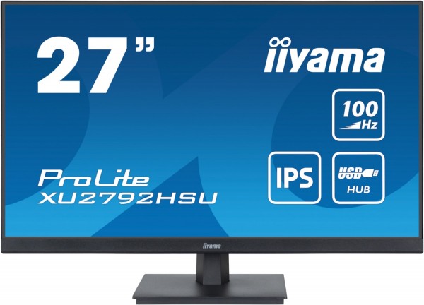 ProLite XU2792HSU-B6 69 cm (27") TFT-Monitor mit LED-Technik mattschwarz, Widescreen Full HD (1920x1080), 0,4 ms Reaktionszeit