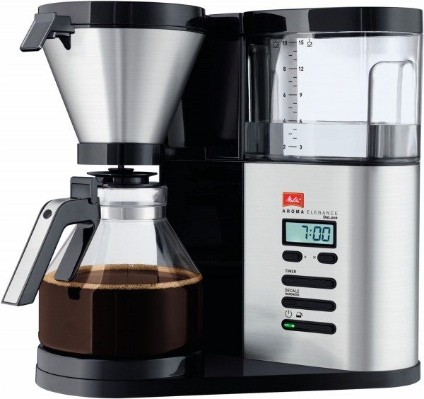 1012-03 Aroma Elegance Deluxe Kaffeeautomat schwarz/edelstahl