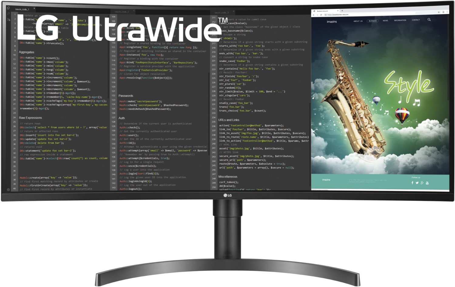 UltraWide 35WN75CP-B 89 cm (35) TFT-Monitor mit LED-Technik schwarz / G