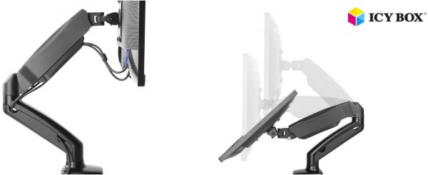 Monitorständer mit Tischhalterung für einen Monitor bis 27"