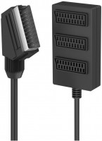 Scart-Verteiler 3-fach (0,5m) schwarz
