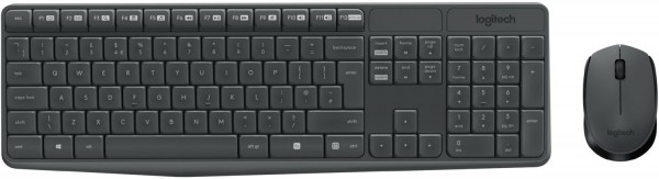 MK235 (US) Kabelloses Tastatur-Set grau