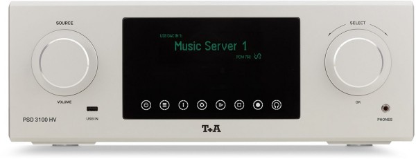 PSD 3100 HV (V1.0) Vorverstärker mit Streaming-/DAC-Modul silber/schwarz