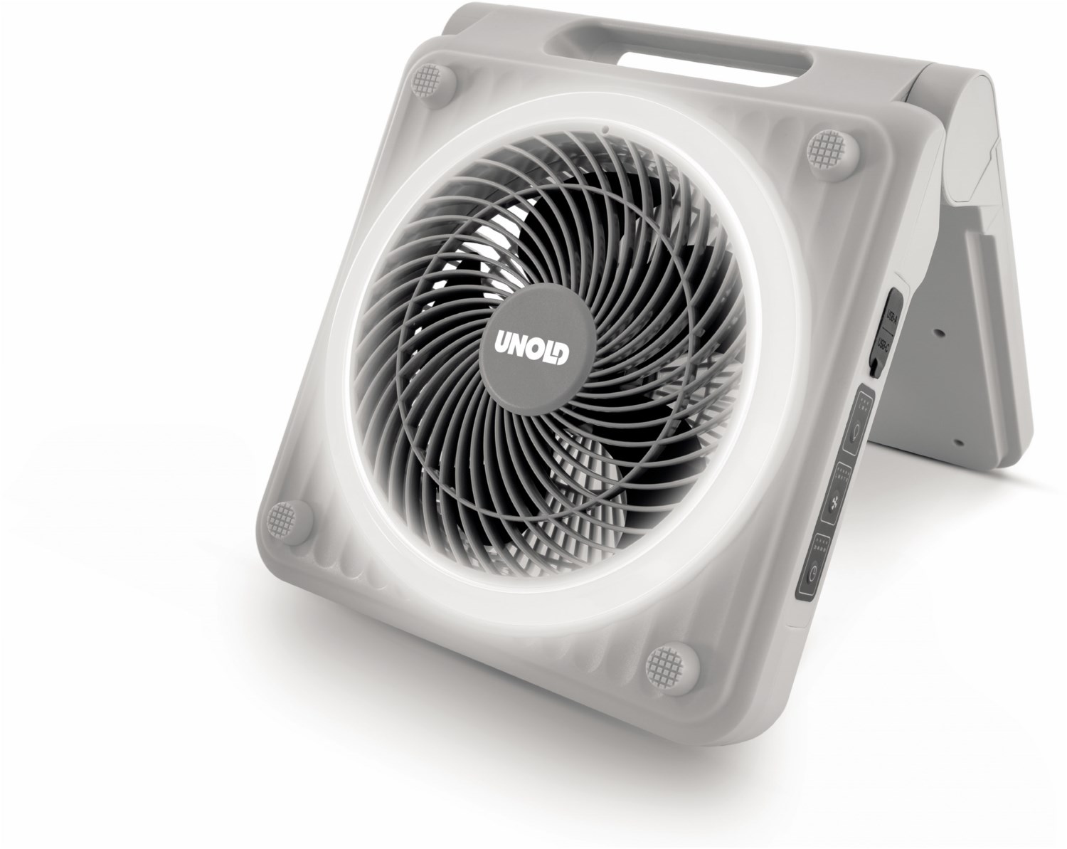 Image of 86517 Solarventilator Camping Tischventilator grau