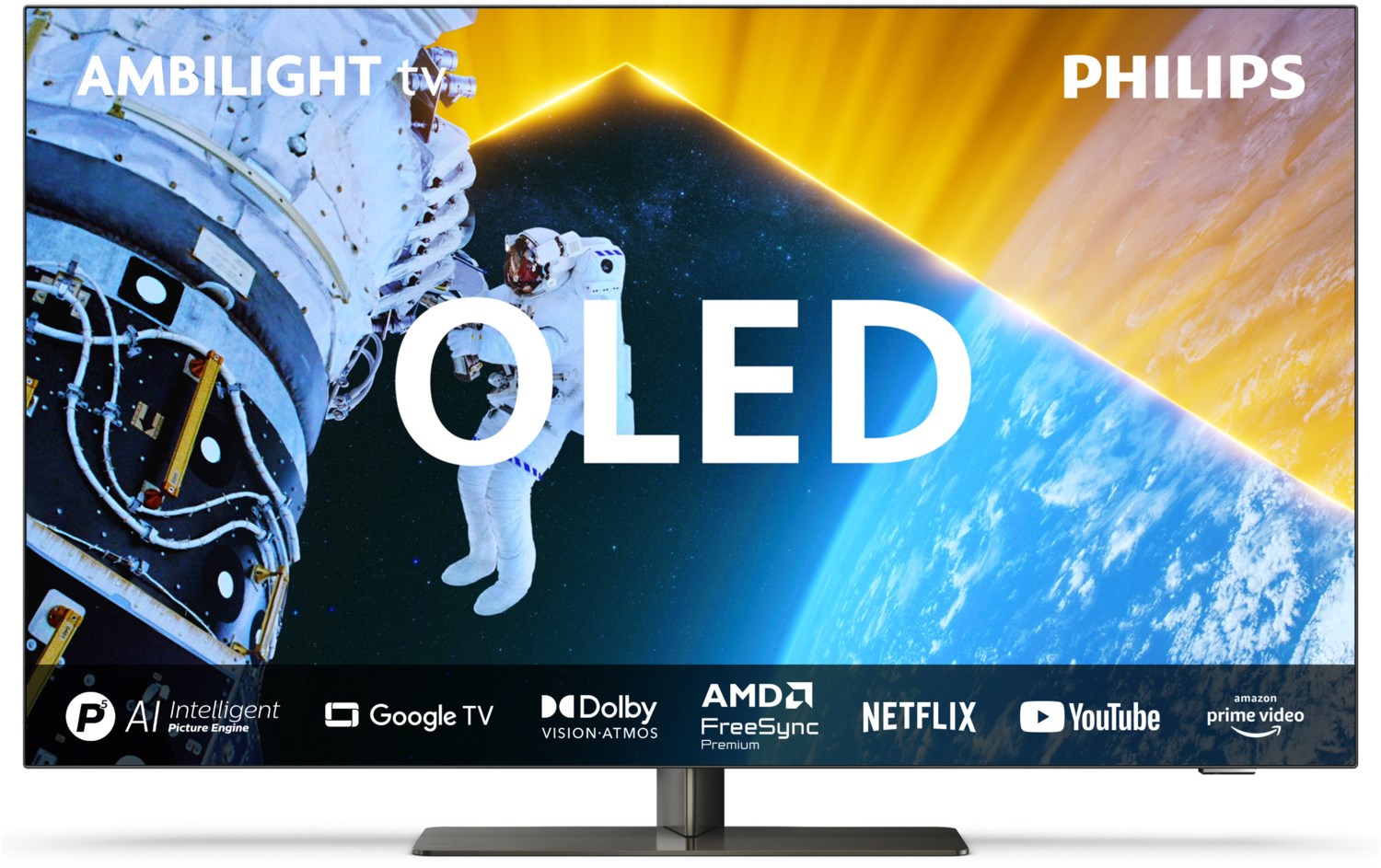 55OLED849/12 139 cm (55") OLED Ambilight TV, 4K Ultra HD, Smart-TV, 120 Hz, DVB-T2/DVB-C/DVB-S2, Sprachsteuerung