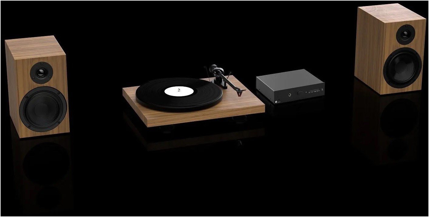 Pro-Ject Colourful Audio System Hifi-System walnuß