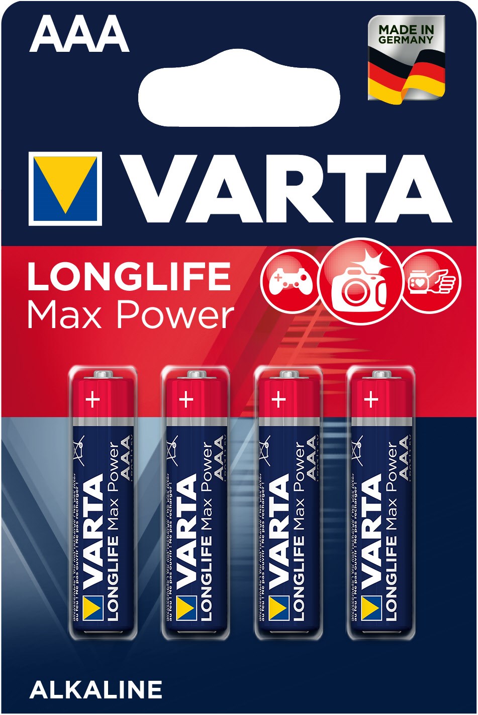 Varta Max Tech AAA 4er Blister DE MicroBatterie EURONICS