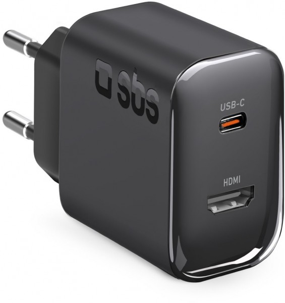 USB Type-C Ladegerät (30W) mit HDMI Port schwarz