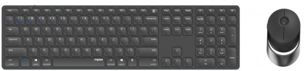 9850M (DE) Kabelloses Tastatur-Set dunkelgrau