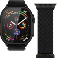 Watch Straps Classic Nylon Loop Ersatzarmband für Apple Watch (44/45/46/49) schwarz