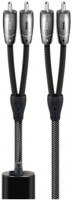 Angel RCA>RCA (12m) RCA-Kabel schwarz/silber