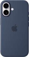 Silikon Case mit MagSafe für iPhone 16 denim