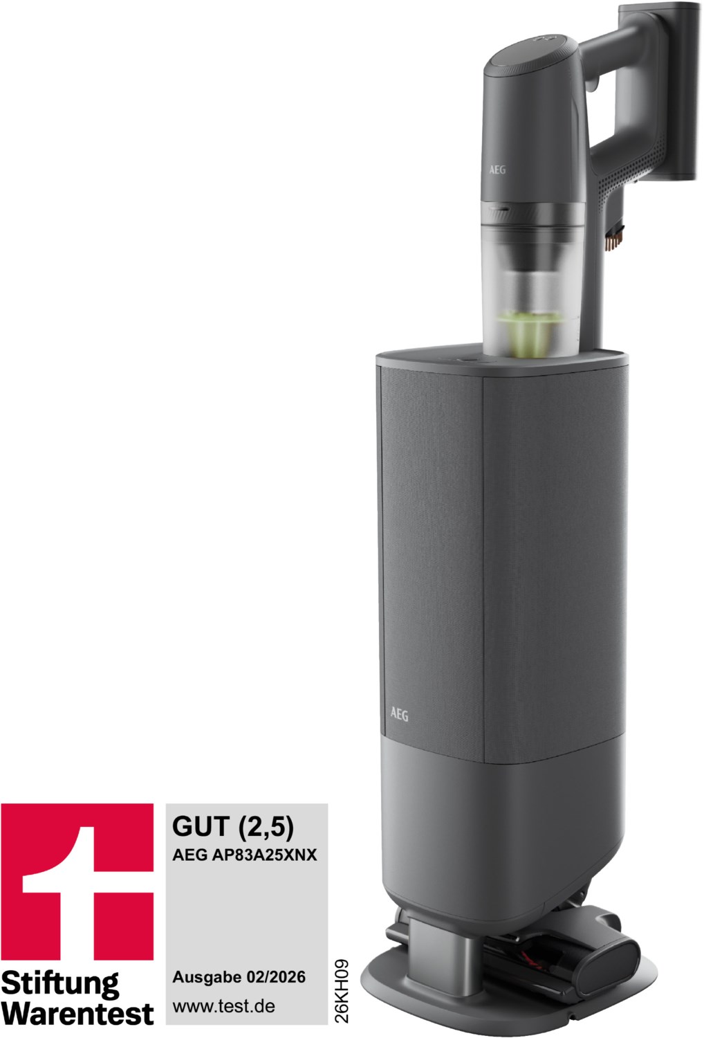 Image of AP83A25XNX Akku-Stielstaubsauger dunkelgrau