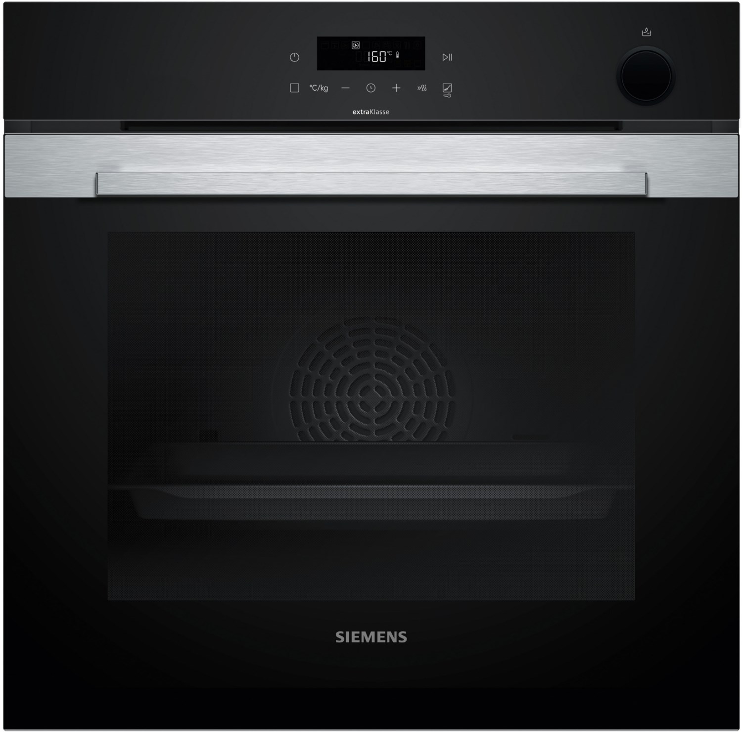 HR372G0S3 Backofen mit Dampfunterstützung edelstahl, 71 l, Pizza-Stufe, schnelles Vorheizen, pyrolytische Selbstreinigung, 59,4 cm breit, A+, iQ300