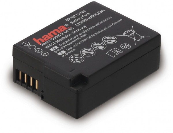 Li-Ion-Akku DP 461 für Panasonic DMW-BLC12 schwarz