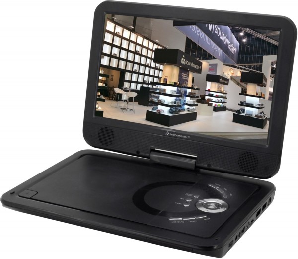 soundmaster PDB1910SW tragbarer DVD-Player mit Bildschirm schwarz 