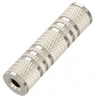 Audio-Adapter 3,5-mm-Klinken-Kupplung silber