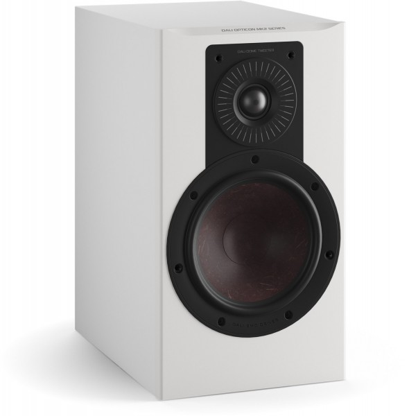 Opticon 2 MKII /Stück Klein-/Regallautsprecher weiß seidenmatt/grau