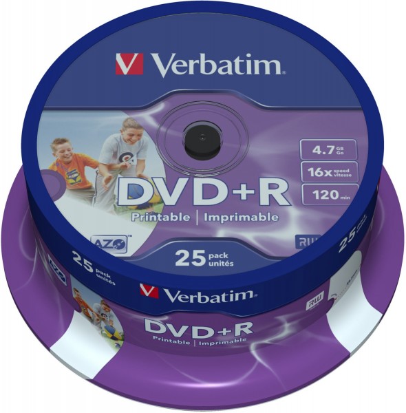 DVD+R AZO 16x 4.7GB (25er Spindel) DVD-Rohlinge