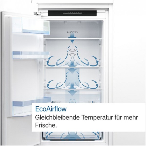 BOSCH Einbau-Kühlautomat KIR212FE0 – Serie 4, 874x541x548 Mm, Flachscharnier, EEK E
