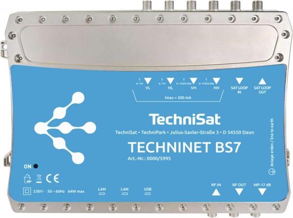 TechniNet BS7 Kopfstation silber/blau