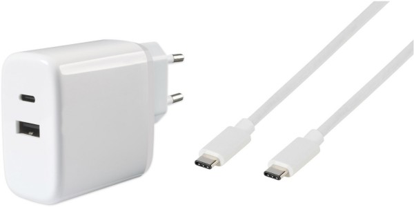 Dual Ladegerät (65W) weiß