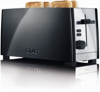 TO 102 Doppelschlitz-Toaster schwarz