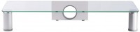 Glas TV-Aufsatz Parco silber/klarglas