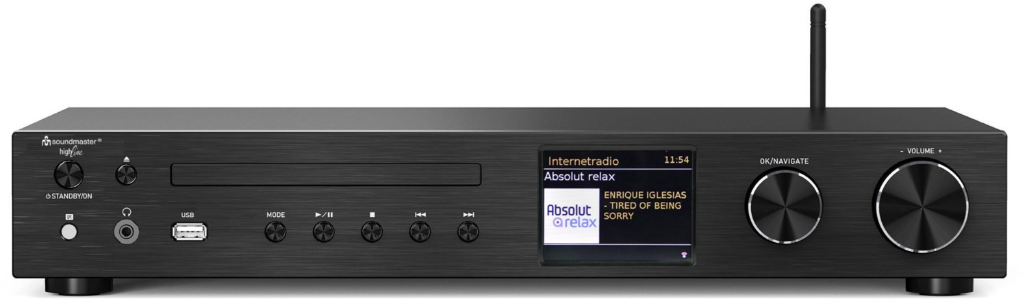 ICD4350SW CD-Receiver mit Internetradio schwarz